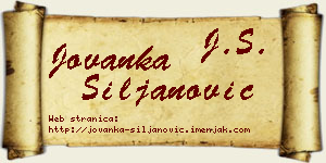 Jovanka Siljanović vizit kartica